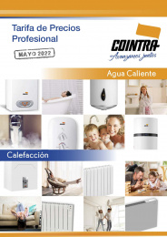 Tarifa Catálogo Cointra Mayo 2022 Calefacción y Agua Caliente
