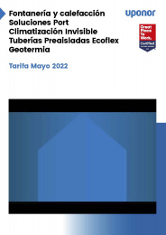 Tarifa Catálogo Uponor Mayo 2022
